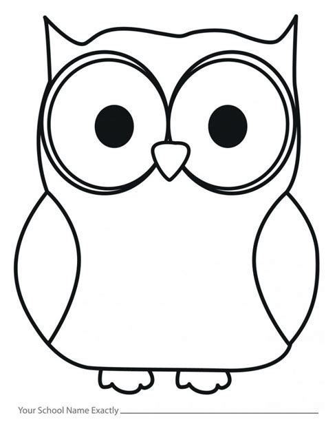 Owl Outline Template